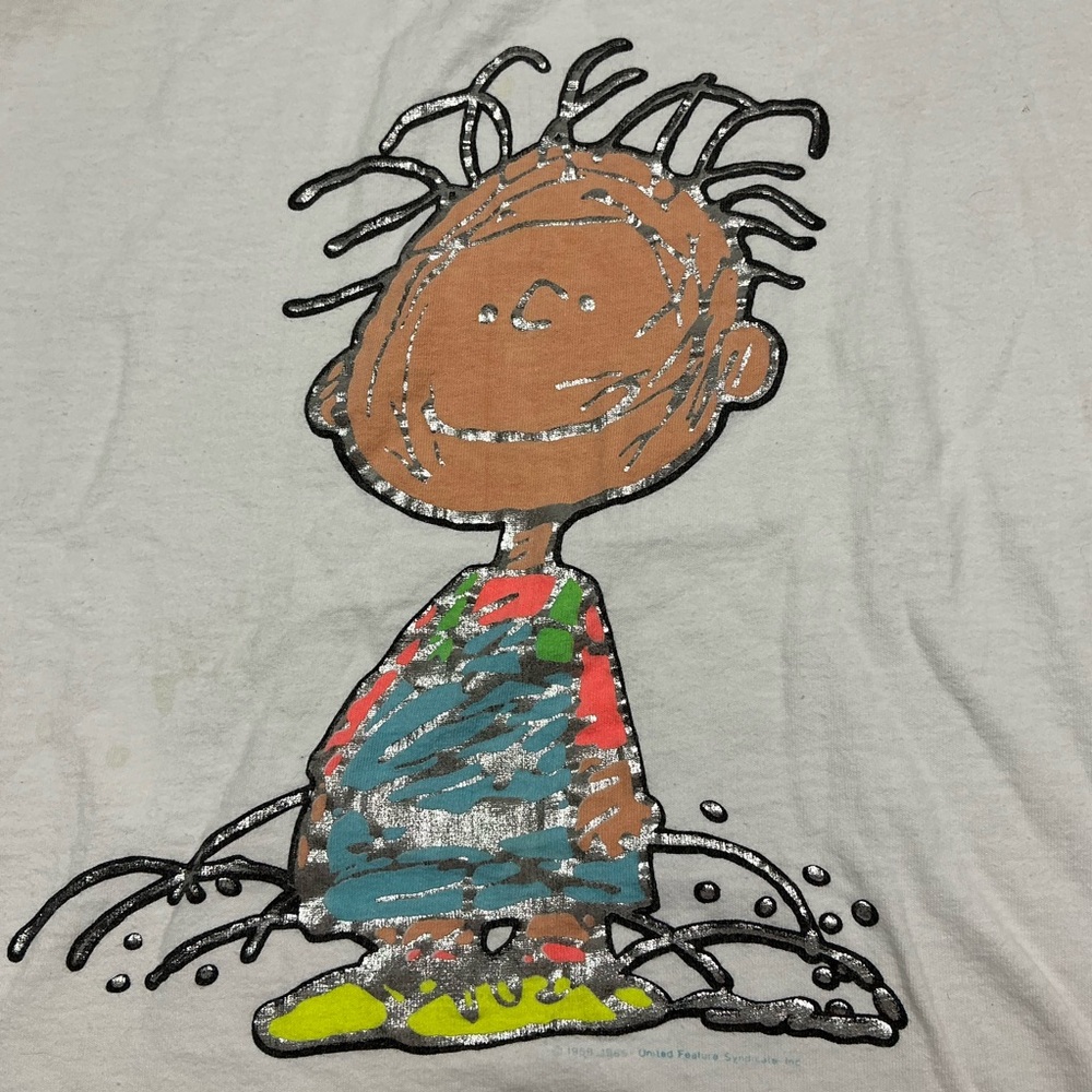 Vintage Peanuts Pig Pen 80/90s single stitch T-shirt USA made size Medium - Picture 2 of 7